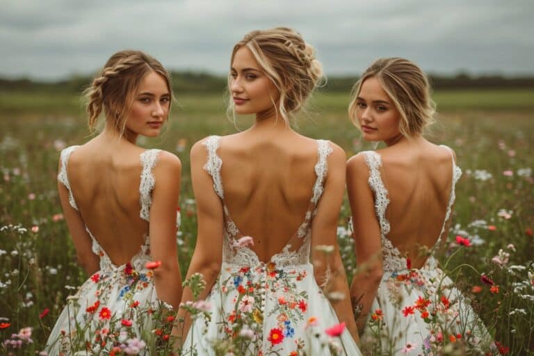 Immortalisez votre mariage avec des robes champêtres fleuries
