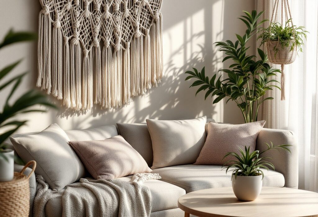 Décorer son intérieur avec du macramé : l’art de créer une ambiance chaleureuse