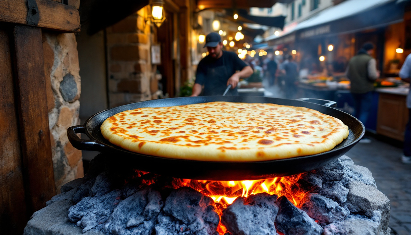 vivez une expérience culinaire unique en dégustant une authentique socca niçoise sur le célèbre cours saleya à nice. savourez cette spécialité emblématique dans une ambiance conviviale au cœur du vieux-nice.