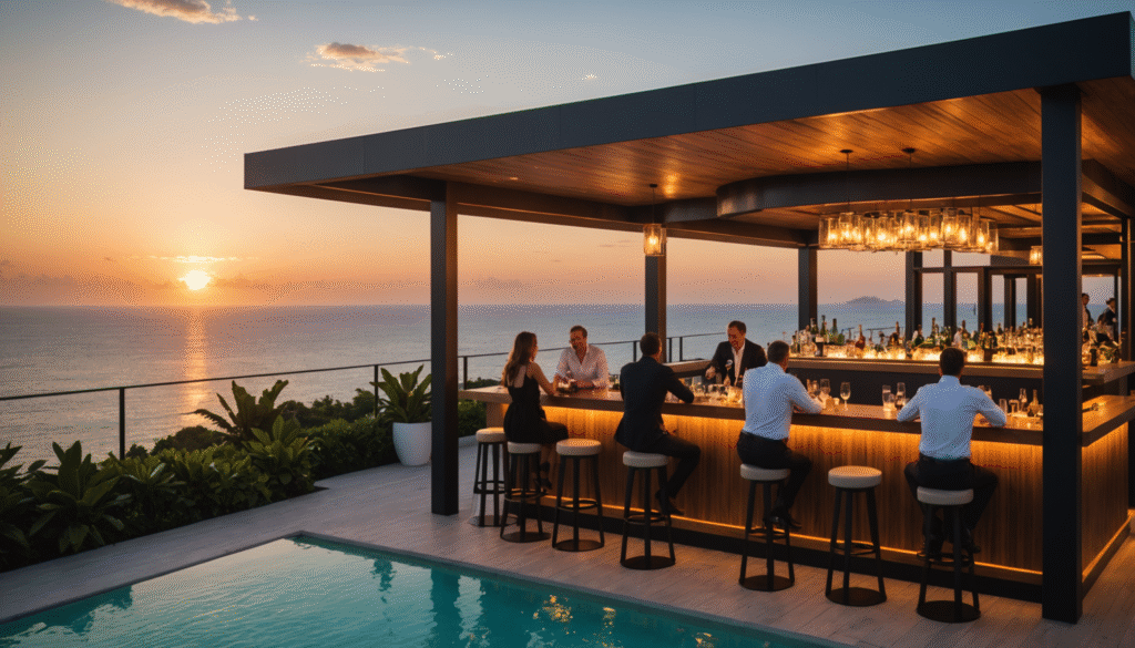 Glamour d’îles : spots rooftops et hôtels signature
