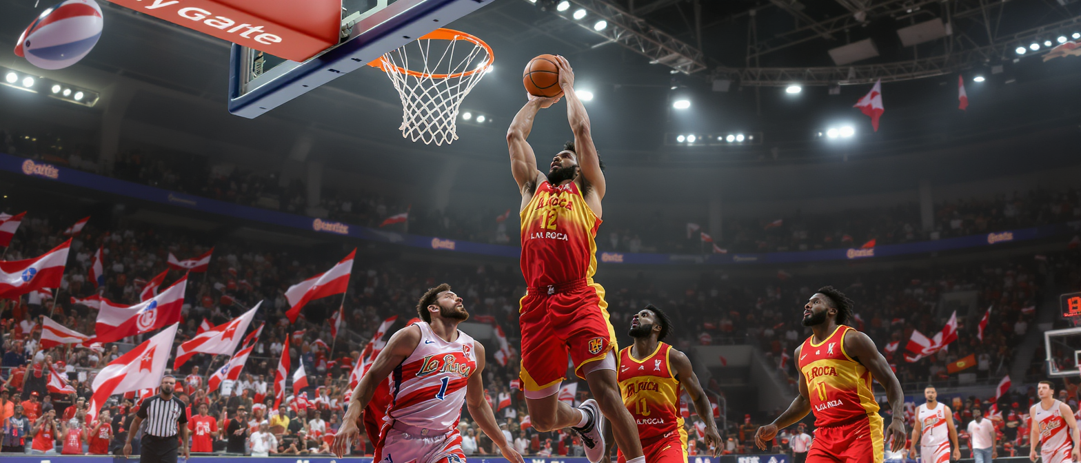 la roca team remporte une victoire importante face à paris, signant ainsi sa quatrième victoire de la saison en championnat de basket.