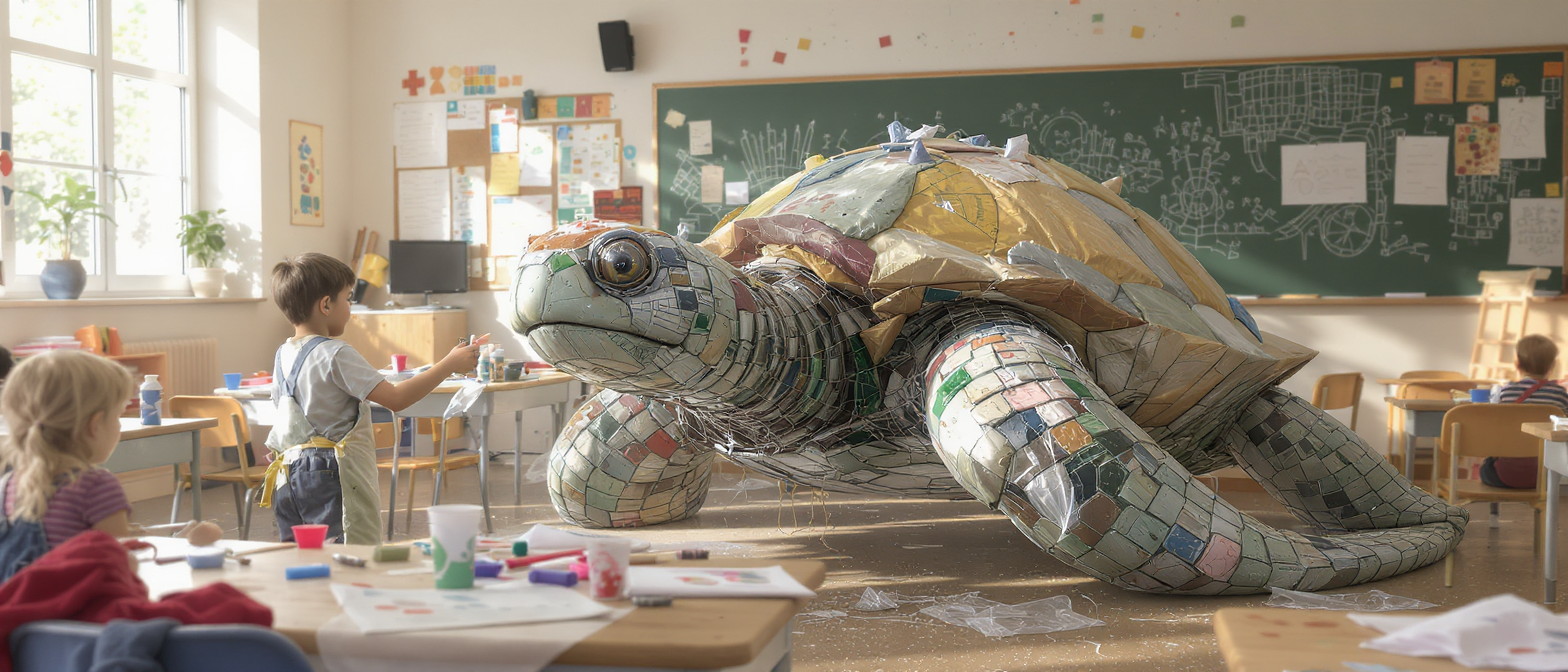 à nice, des collégiens transforment la rue en une œuvre vibrante pour sensibiliser à la protection de l’océan, alliant créativité et engagement écologique.