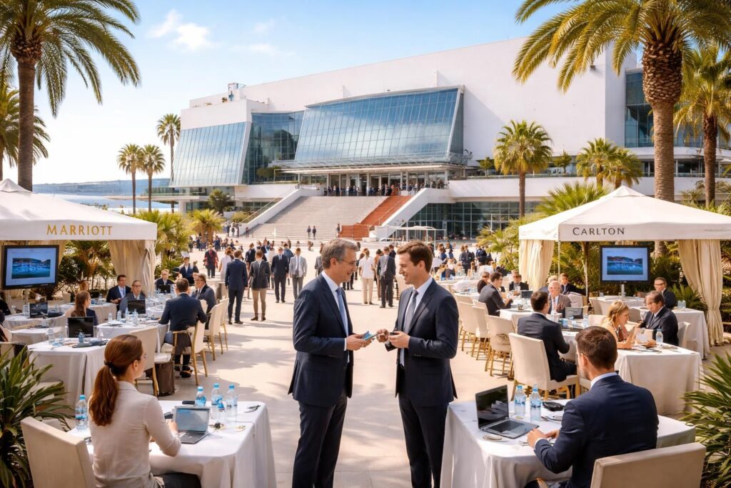 découvrez comment organiser des événements business réussis à cannes en collaboration avec le palais des festivals, l'hôtel marriott et le carlton pour allier prestige et efficacité.