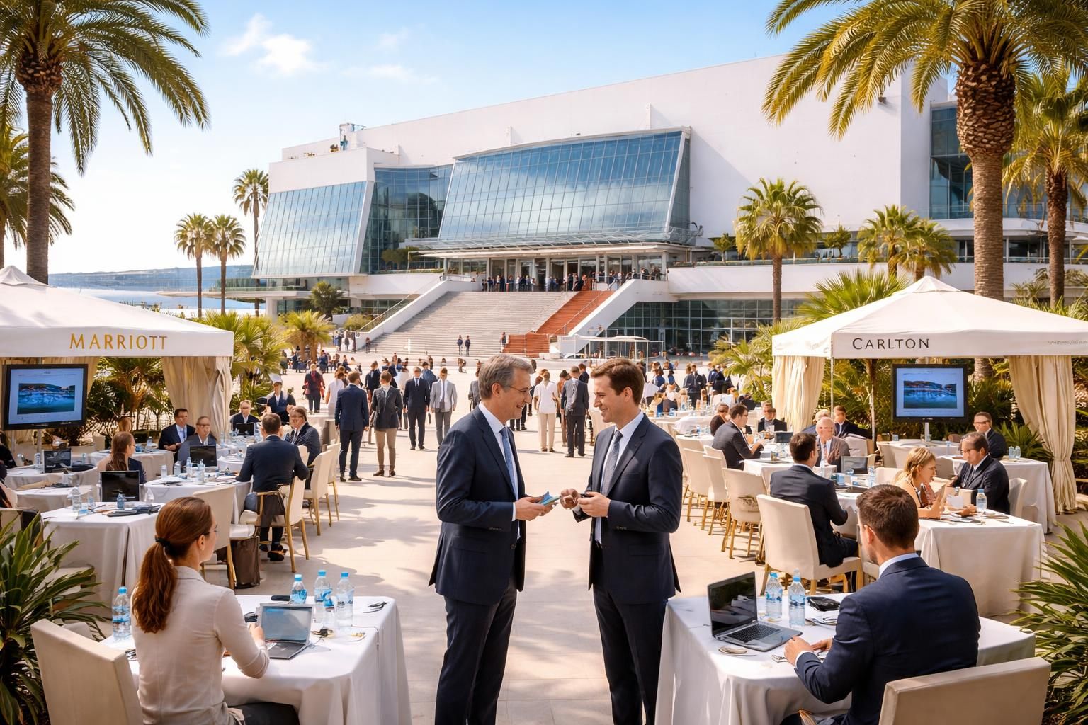 découvrez comment organiser des événements business réussis à cannes en collaboration avec le palais des festivals, l'hôtel marriott et le carlton pour allier prestige et efficacité.