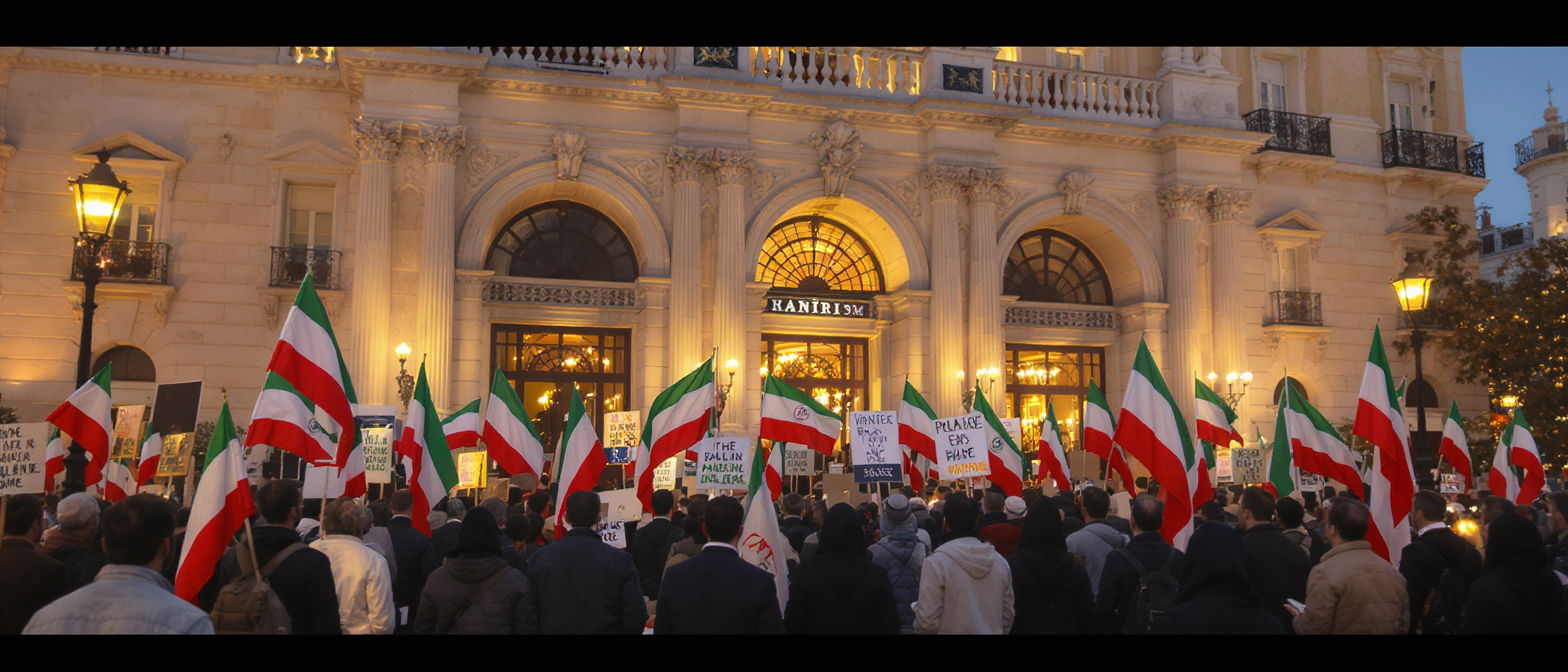à 18h30, rassemblement devant la mairie de nice pour soutenir le peuple iranien. mobilisation citoyenne pour défendre la liberté et les droits humains.