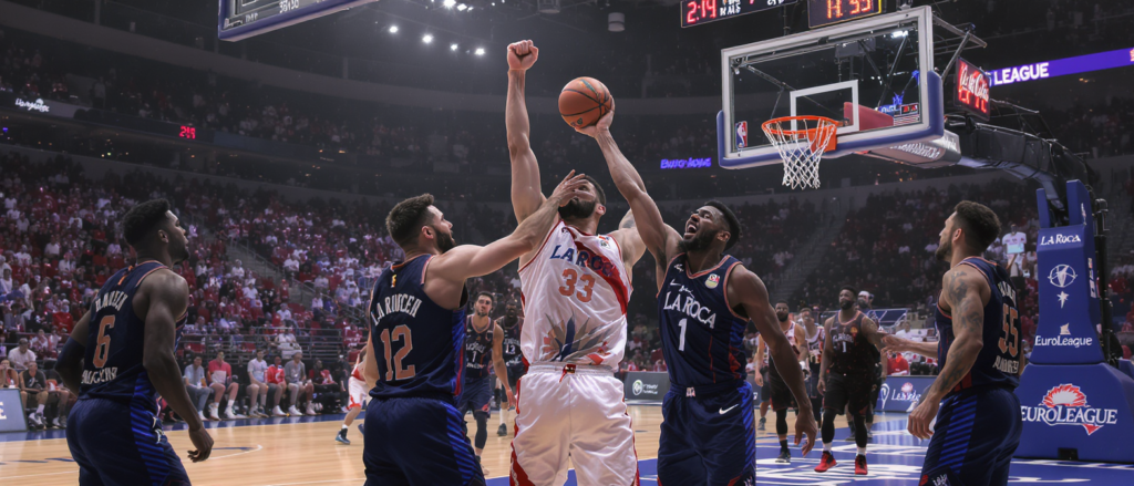 revivez la victoire intense de la roca team en euroligue, remportée à l'ultime seconde dans un match de basket palpitant et plein de suspense.
