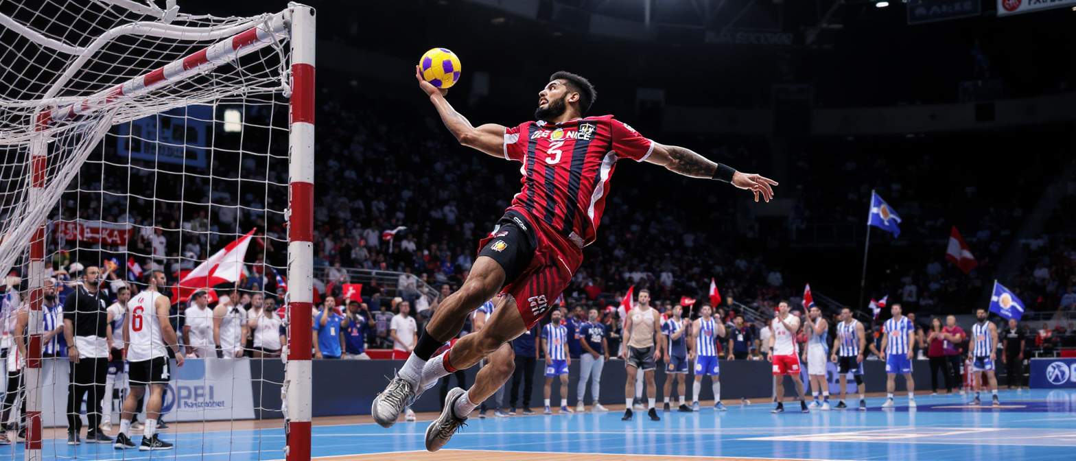 eshan abdelmalek relance l’ogc nice handball en menant son équipe à une victoire décisive face à sambre, redressant ainsi la trajectoire du club.