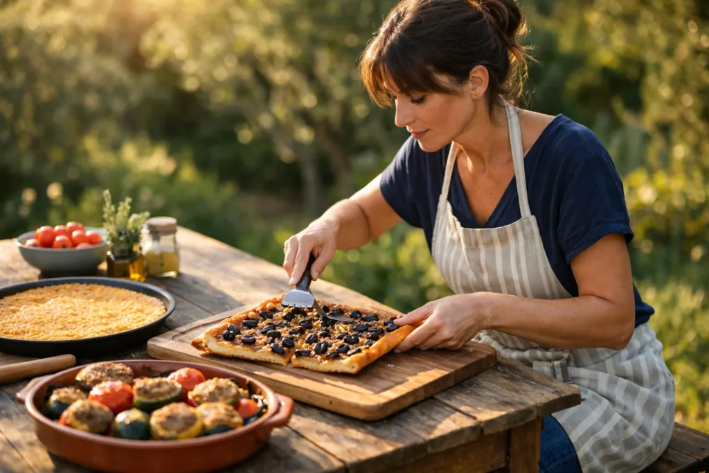 Cuisine niçoise à la maison : pissaladière, socca, petits farcis