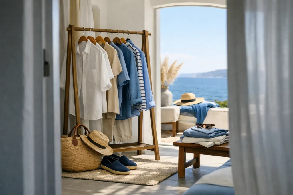 Le vestiaire d&rsquo;été sur la Côte : lin, coton, chambray