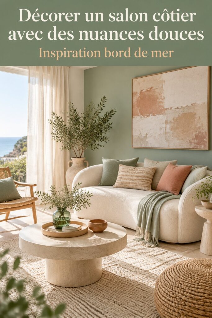 Décorer un salon côtier avec des nuances douces