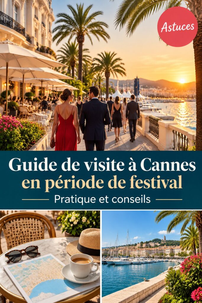 Acteurs sur le tapis rouge du festival de Cannes, ambiance festive.